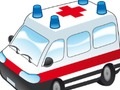 Hra Kreslená ambulance puzzle