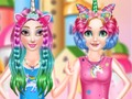 Hra Princezna Rainbow Unicorn Hair Salon 