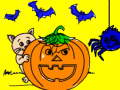 Hra Halloween omalovánky 