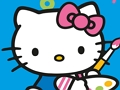 Hra Vybarvujte podle čísla s Hello Kitty 