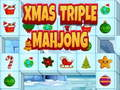 Hra Vánoční trojitý mahjong 