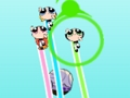 Hra Powerpuff Girls rozbíjející roboty
