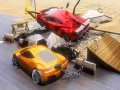 Hra Připoutané auto kaskadérské závody na mega rampě 