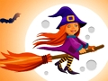 Hra Roztomilá halloweenská skládačka čarodějnic 