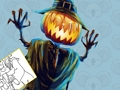 Hra Halloween omalovánky 