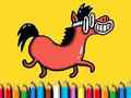 Hra Zpátky Do školy: Pony Omalovánky 