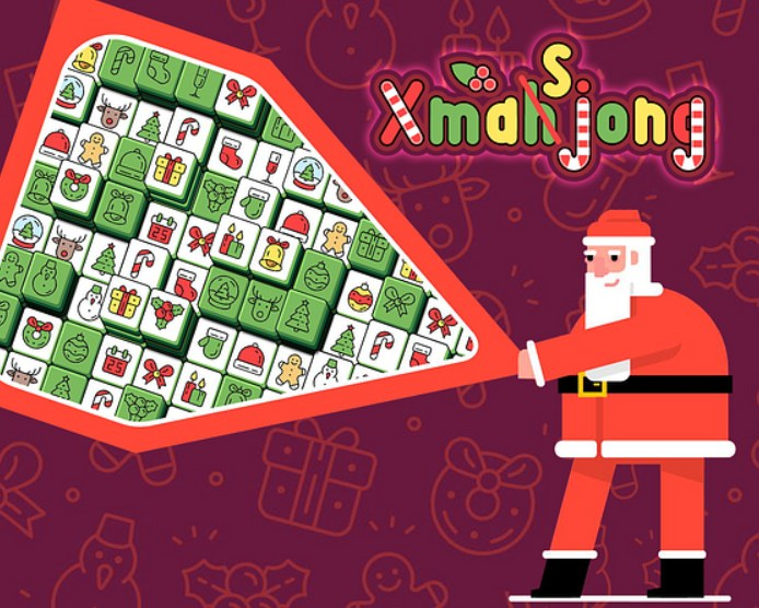 Hra Vánoční mahjong 