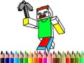 Hra Zpátky do školy: Minecraft Barvení 