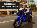 Hra Policie pronásleduje řidiče motorky 