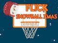 Hra Flick Snowball Vánoce