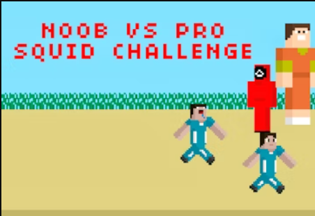 Hra Noob vs Pro Squid Challenge