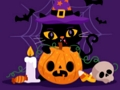 Hra Grumpy Halloween Cats skládačka