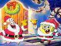 Hra SpongeBob vánoční puzzle 