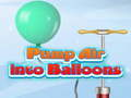 Hra Pumpujte vzduch do balónu 