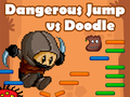 Hra Nebezpečný skok vs Doodle 