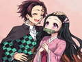 Hra Puzzle Nezuko 