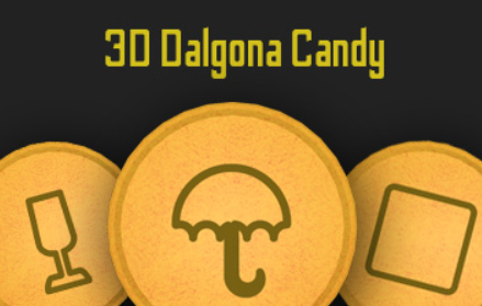 Hra 3D cukroví Dalgona 