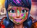 Hra Tečkovaná dívka novoroční make-up 