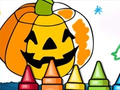Hra Halloweenské barvicí hry 