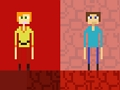 Hra Stickman Steve vs Alex Nether