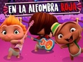 Hra Mini Beat Power Rockers na červeném koberci 