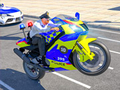 Hra Policejní cyklistická kaskadérská závodní hra 