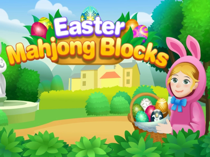 Hra Mahjong blokuje Velikonoce 