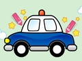 Hra Snadné malování policejního auta 