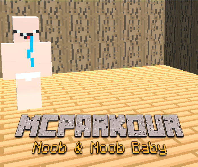 Hra MC Parkour Noob a Noob Baby