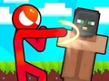 Hra Stickman vs Villager: Uložte dívku