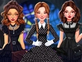 Hra Celebrity Wednesday ve stylu Addamse 