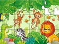 Hra Puzzle: Zvířata v džungli 