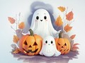 Hra Omalovánky: Halloweenští duchové 