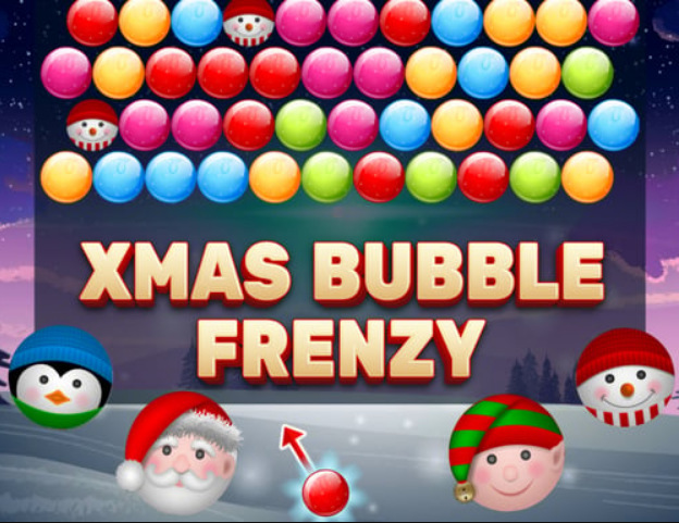Hra Vánoční Bubble Frenzy 