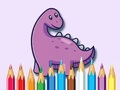 Hra Omalovánky: Dinosaurus S Květinami 