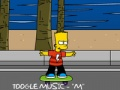 Hra Bart Simpson Skateboarding 