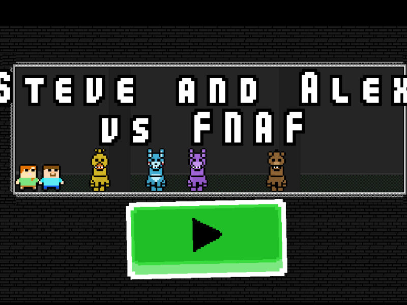 Hra Steve a Alex vs Fnaf 