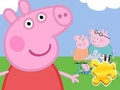 Hra Puzzle: Peppa s rodinou 