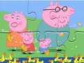 Hra Skládačka: Prase Peppa krmí kachny 