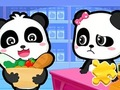 Hra Skládačka: Supermarket Baby Panda 