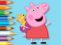 Hra Omalovánky: Peppa s hračkou medvěda 