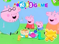 Hra Skládačka: Rodinný piknik prasátka Peppa 