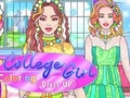 Hra College Girl Barvení Oblékat 