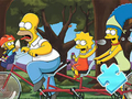 Hra Skládačka: Rodinná jízda Simpsonů 