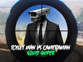 Hra Toilet Man vs Kameraman Squid Sniper 
