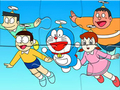 Hra Skládačka: Doraemon Flying 