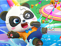 Hra Skládačka: Vodní park Baby Panda 