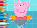 Hra Omalovánka: Plavání Peppa 
