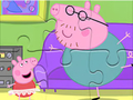 Hra Skládačka: Daddy Pig Dancing 