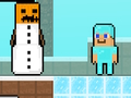 Hra Noob vs Pro Snowman
